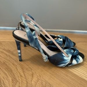 Indigo Tie Dye Topshop Heels